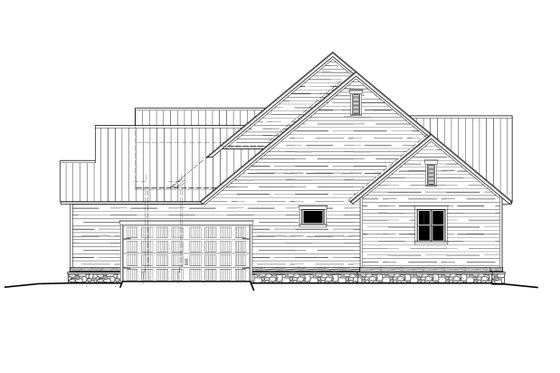 Exterior - Other Elevation 1 for Farmhouse House Plan #1081-10 - 4 bed, 3 bath