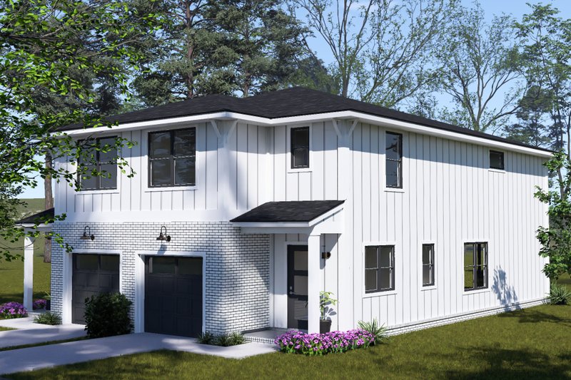 House Blueprint - Exterior - Other Elevation 2 for Modern House Plan #513-2473 - 3 bed, 2.5 bath