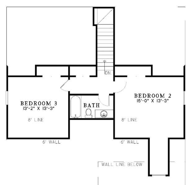 Home Plan - Country Floor Plan - Upper Floor Plan #17-3223