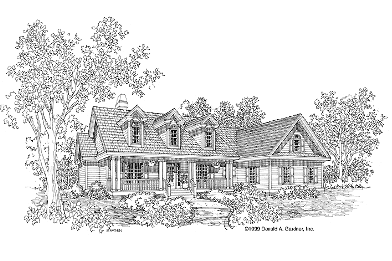 Architectural House Design - Country Exterior - Front Elevation Plan #929-443