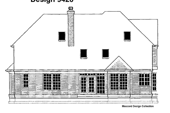 Exterior - Rear Elevation for Victorian House Plan #48-714 - 3 bed, 2.5 bath