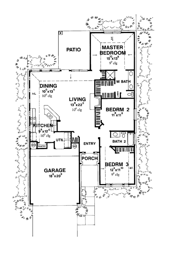 House Plan Design - European Floor Plan - Main Floor Plan #472-416