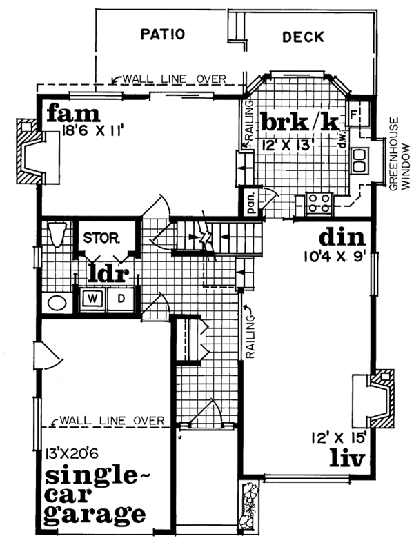 Home Plan - Contemporary Floor Plan - Main Floor Plan #47-921