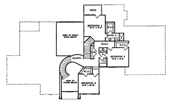Home Plan - Contemporary Floor Plan - Upper Floor Plan #952-34