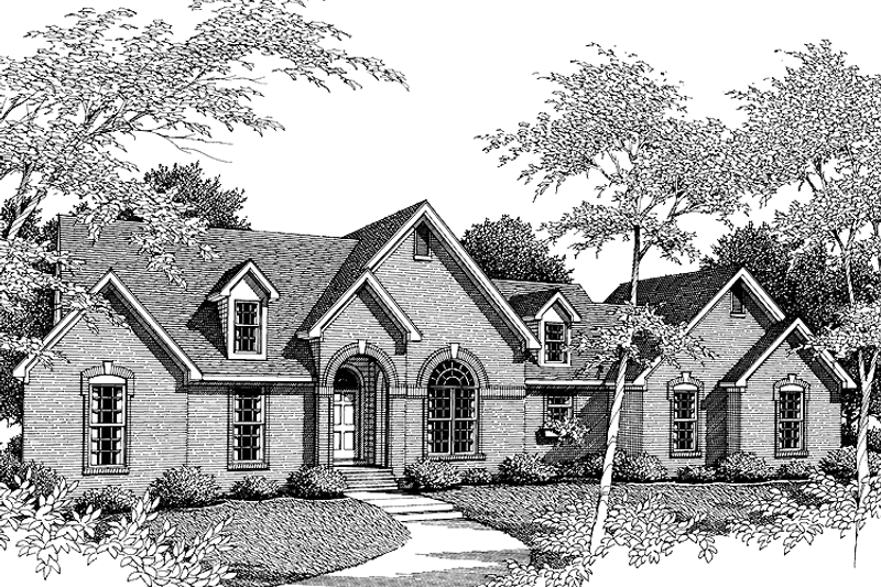 Dream House Plan - Exterior - Front Elevation 3 for Ranch House Plan #952-165 - 4 bed, 2.5 bath