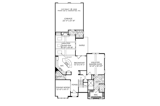 Floor Plan - Main Floor for European House Plan #927-499 - 4 bed, 3.5 bath