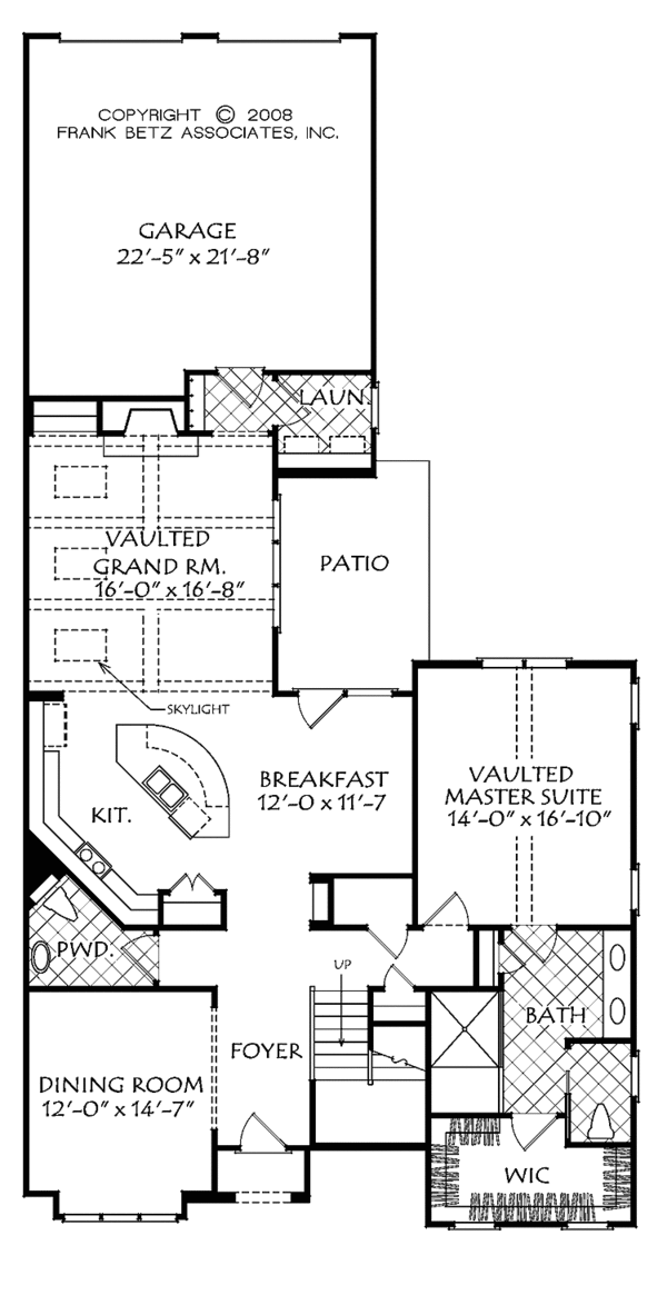 Architectural House Design - European Floor Plan - Main Floor Plan #927-499