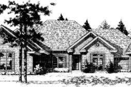 Exterior - Front Elevation for Traditional House Plan #310-170 - 4 bed, 3 bath