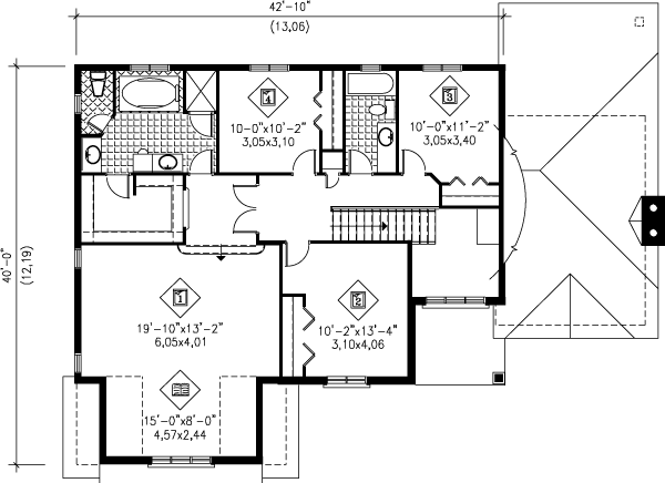Dream House Plan - European Floor Plan - Upper Floor Plan #25-211