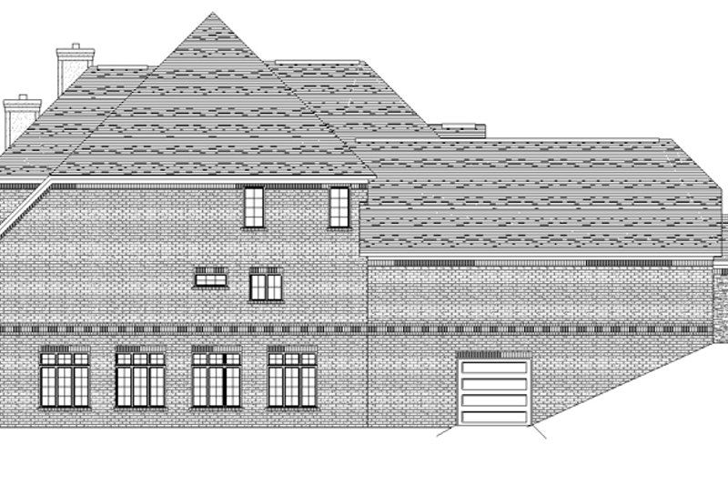 Dream House Plan - Exterior - Other Elevation for European House Plan #1057-3 - 4 bed, 3.5 bath