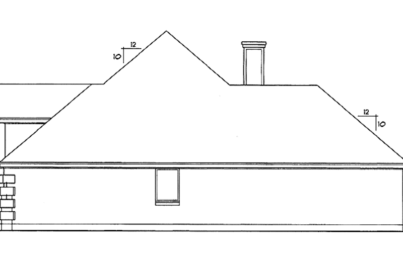 House Blueprint - Exterior - Other Elevation for Traditional House Plan #40-505 - 4 bed, 2 bath