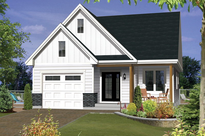 Home Plan - Farmhouse Exterior - Front Elevation Plan #25-4945
