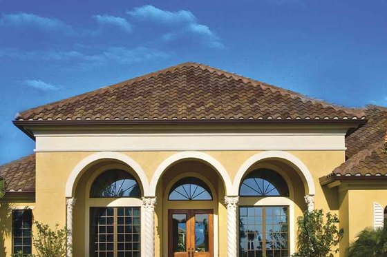 Exterior - Front Elevation 4 for Mediterranean House Plan #930-58 - 4 bed, 3.5 bath
