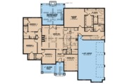 European Style House Plan - 4 Beds 2.5 Baths 2556 Sq/Ft Plan #923-76 