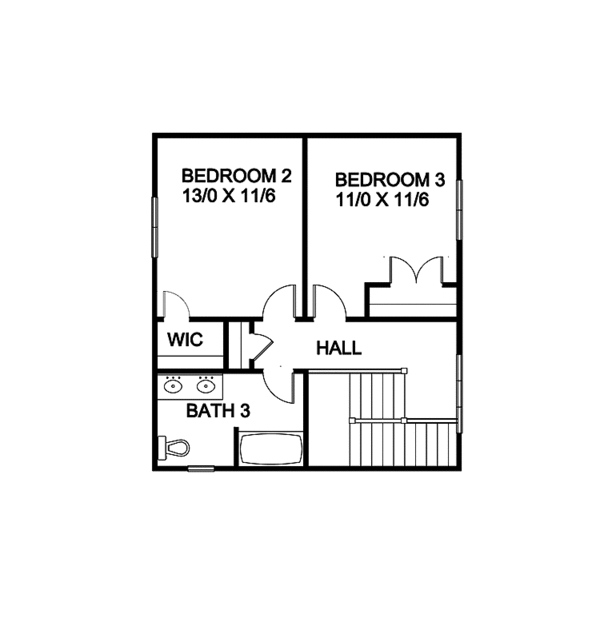Architectural House Design - Craftsman Floor Plan - Upper Floor Plan #939-12