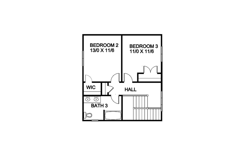 Dream House Plan - Floor Plan - Upper Floor for Craftsman House Plan #939-12 - 4 bed, 3.5 bath