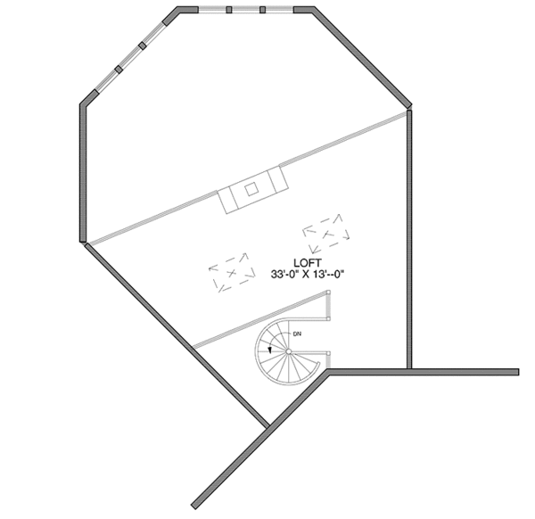 Home Plan - Log Floor Plan - Upper Floor Plan #964-14