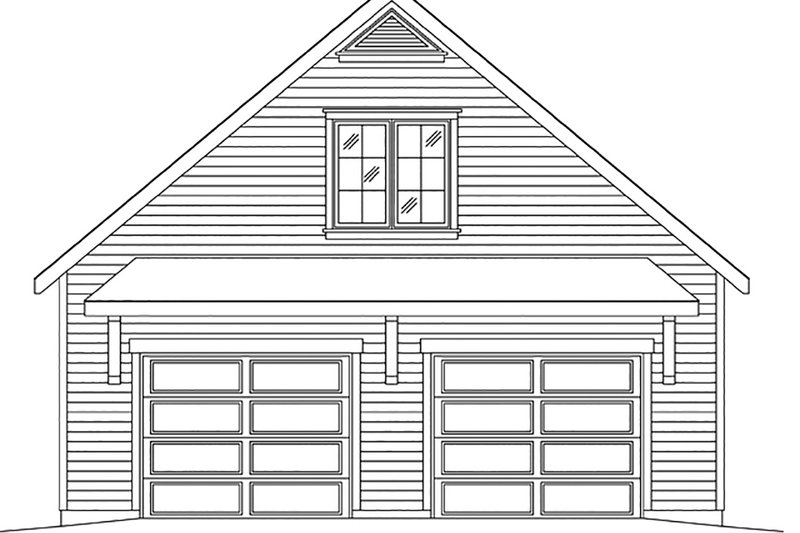 Dream House Plan - Exterior - Front Elevation 3 for Country House Plan #22-577, 0 bath