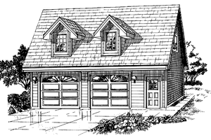 Exterior - Front Elevation Plan #47-1089