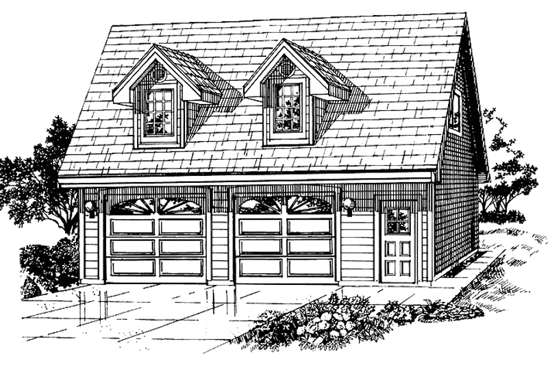 House Blueprint - Exterior - Front Elevation Plan #47-1089