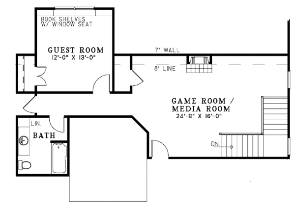 Home Plan - Country Floor Plan - Upper Floor Plan #17-3207