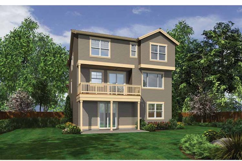 House Design - Exterior - Rear Elevation 1 for Craftsman House Plan #132-559 - 4 bed, 3.5 bath