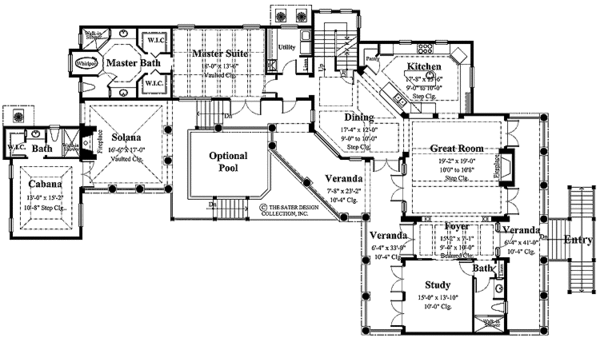 Country Floor Plan - Main Floor Plan #930-89