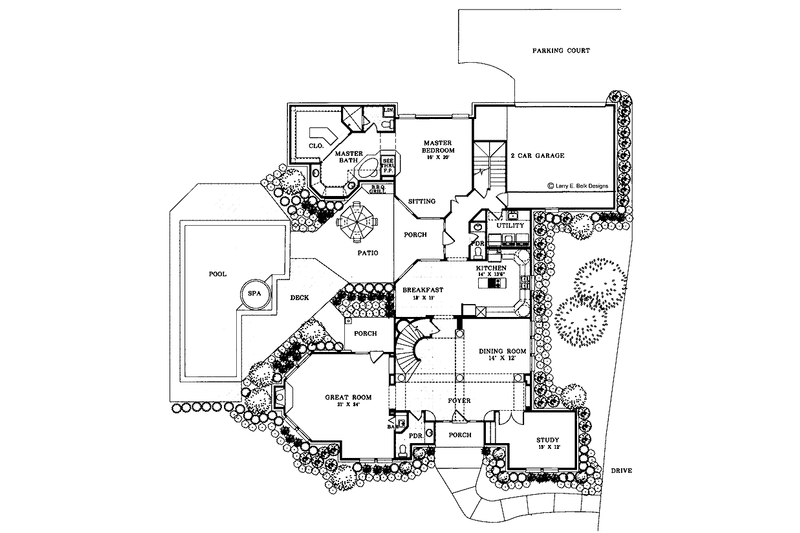 Dream House Plan - Floor Plan - Main Floor for Traditional House Plan #952-29 - 4 bed, 3 bath