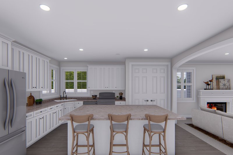Architectural House Design - Interior - Kitchen 2 for Farmhouse House Plan #1060-140 - 5 bed, 2.5 bath