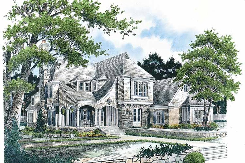 Architectural House Design - Country Exterior - Front Elevation Plan #429-273