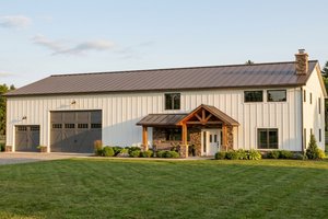 Architectural House Design - Exterior - Front Elevation for Country House Plan #1064-237 - 4 bed, 3 bath