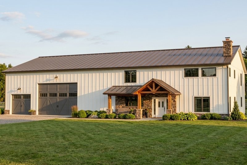 Architectural House Design - Exterior - Front Elevation 2 for Country House Plan #1064-237 - 4 bed, 3 bath