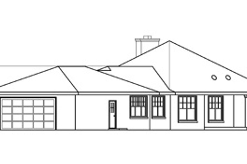 Home Plan - Exterior - Other Elevation 1 for Ranch House Plan #124-575 - 3 bed, 2.5 bath