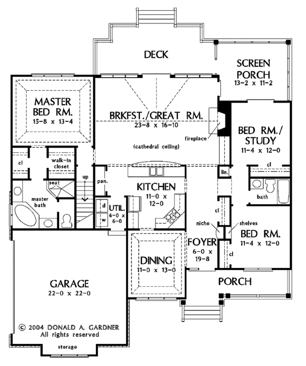 Home Plan - Country Floor Plan - Main Floor Plan #929-739