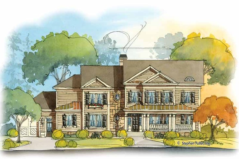 Home Plan - Country Exterior - Front Elevation Plan #429-413
