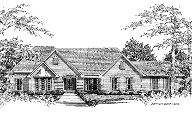 Dream House Plan - Exterior - Front Elevation 3 for European House Plan #952-271 - 3 bed, 2.5 bath