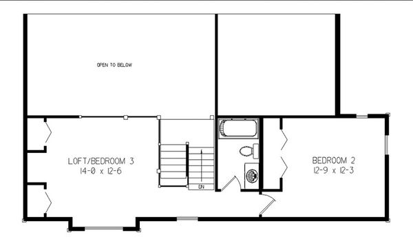 Home Plan - Log Floor Plan - Upper Floor Plan #964-11