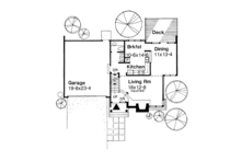 Dream House Plan - Contemporary Floor Plan - Main Floor Plan #320-1498