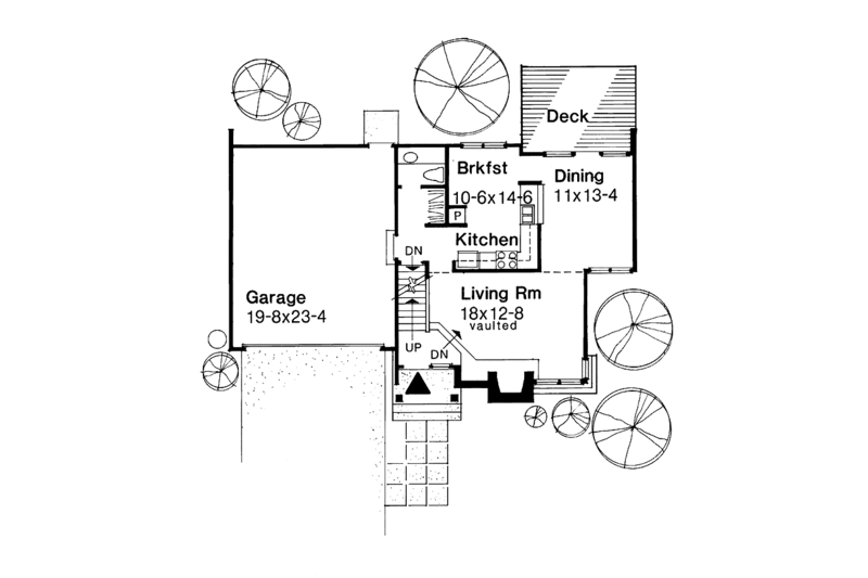 Dream House Plan - Contemporary Floor Plan - Main Floor Plan #320-1498
