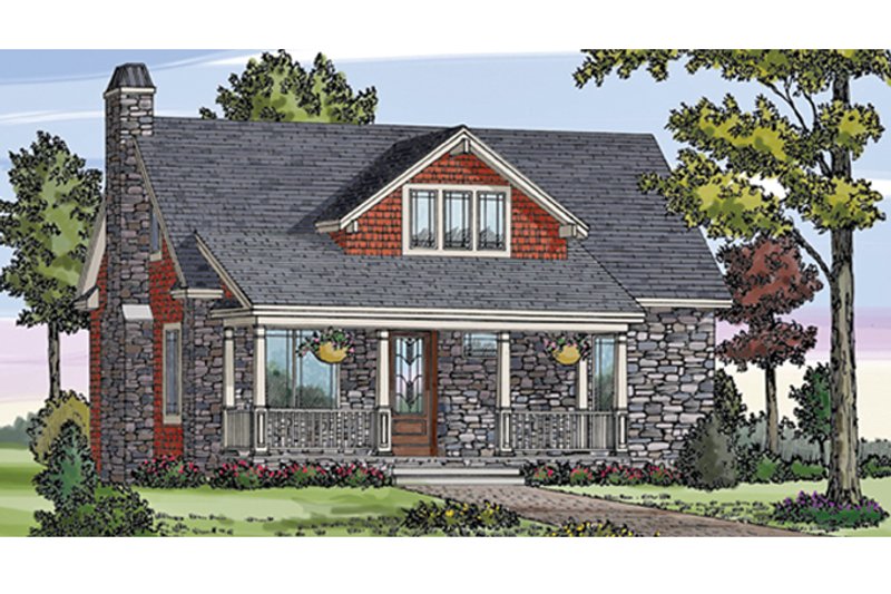 Architectural House Design - Exterior - Front Elevation 3 for Craftsman House Plan #314-276 - 3 bed, 2.5 bath