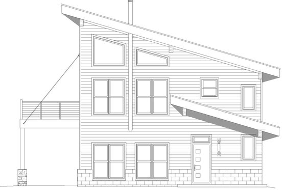 Exterior - Other Elevation 1 for Contemporary House Plan #932-468 - 3 bed, 2 bath
