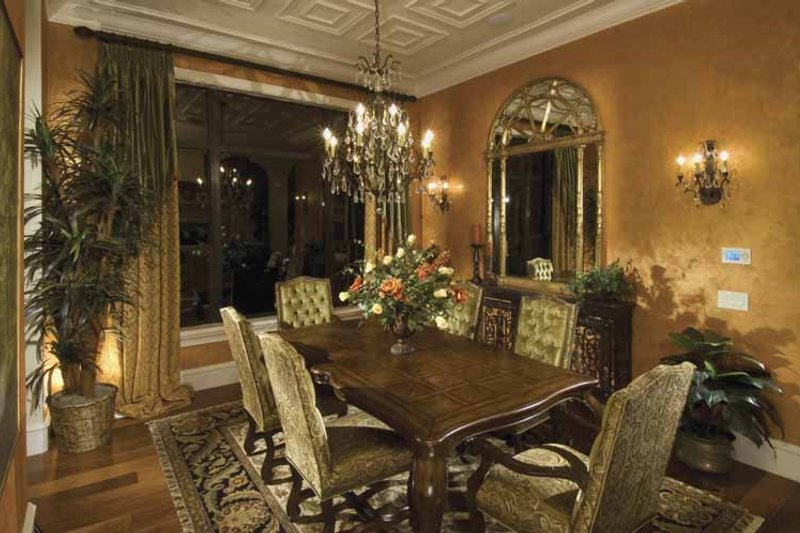 Dream House Plan - Interior - Dining Room for Mediterranean House Plan #1039-1 - 5 bed, 6 bath