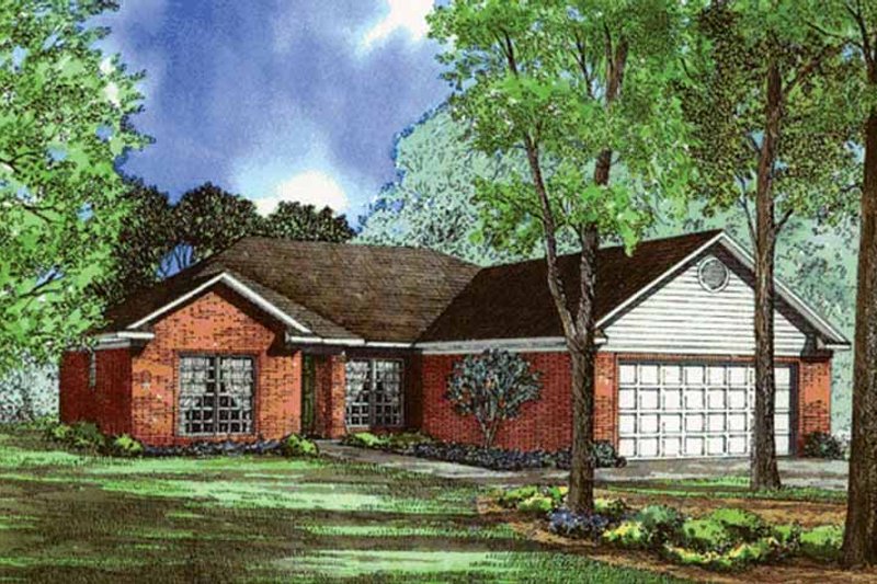 House Design - Ranch Exterior - Front Elevation Plan #17-3261