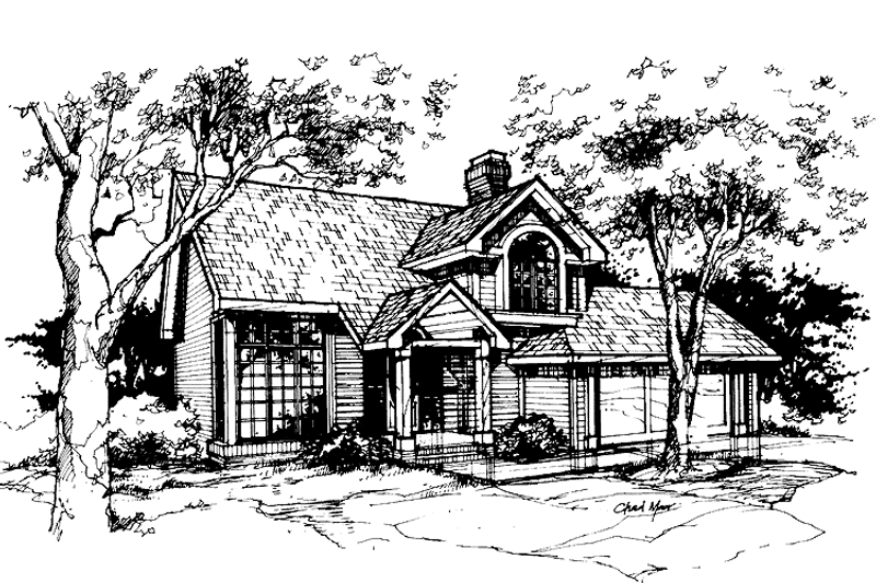 Dream House Plan - Craftsman Exterior - Front Elevation Plan #320-714