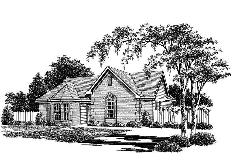 Dream House Plan - Exterior - Front Elevation 4 for Ranch House Plan #952-163 - 3 bed, 2 bath
