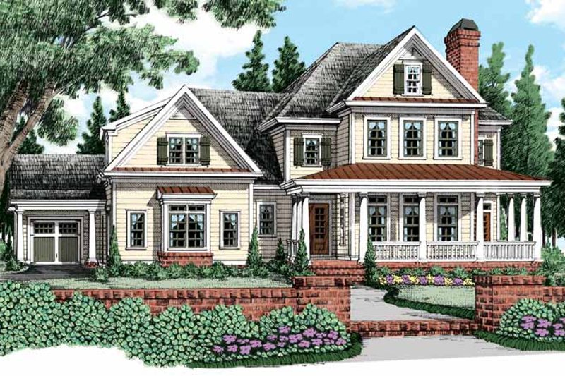 Dream House Plan - Traditional Exterior - Front Elevation Plan #927-480