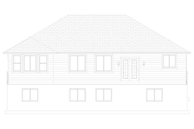 House Design - Exterior - Rear Elevation 2 for Traditional House Plan #1060-188 - 3 bed, 2 bath