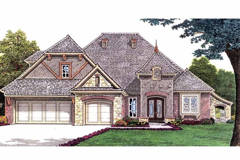 Home Plan - Exterior - Front Elevation 3 for Country House Plan #310-1235 - 3 bed, 2.5 bath