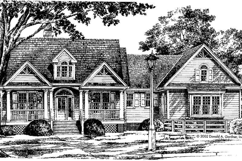 Architectural House Design - Country Exterior - Front Elevation Plan #929-687