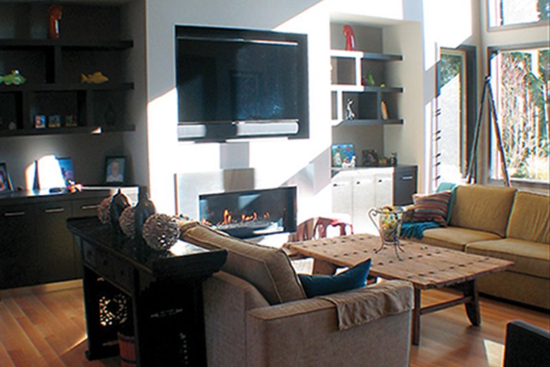 Dream House Plan - Interior - Family Room for Contemporary House Plan #132-563 - 3 bed, 3 bath